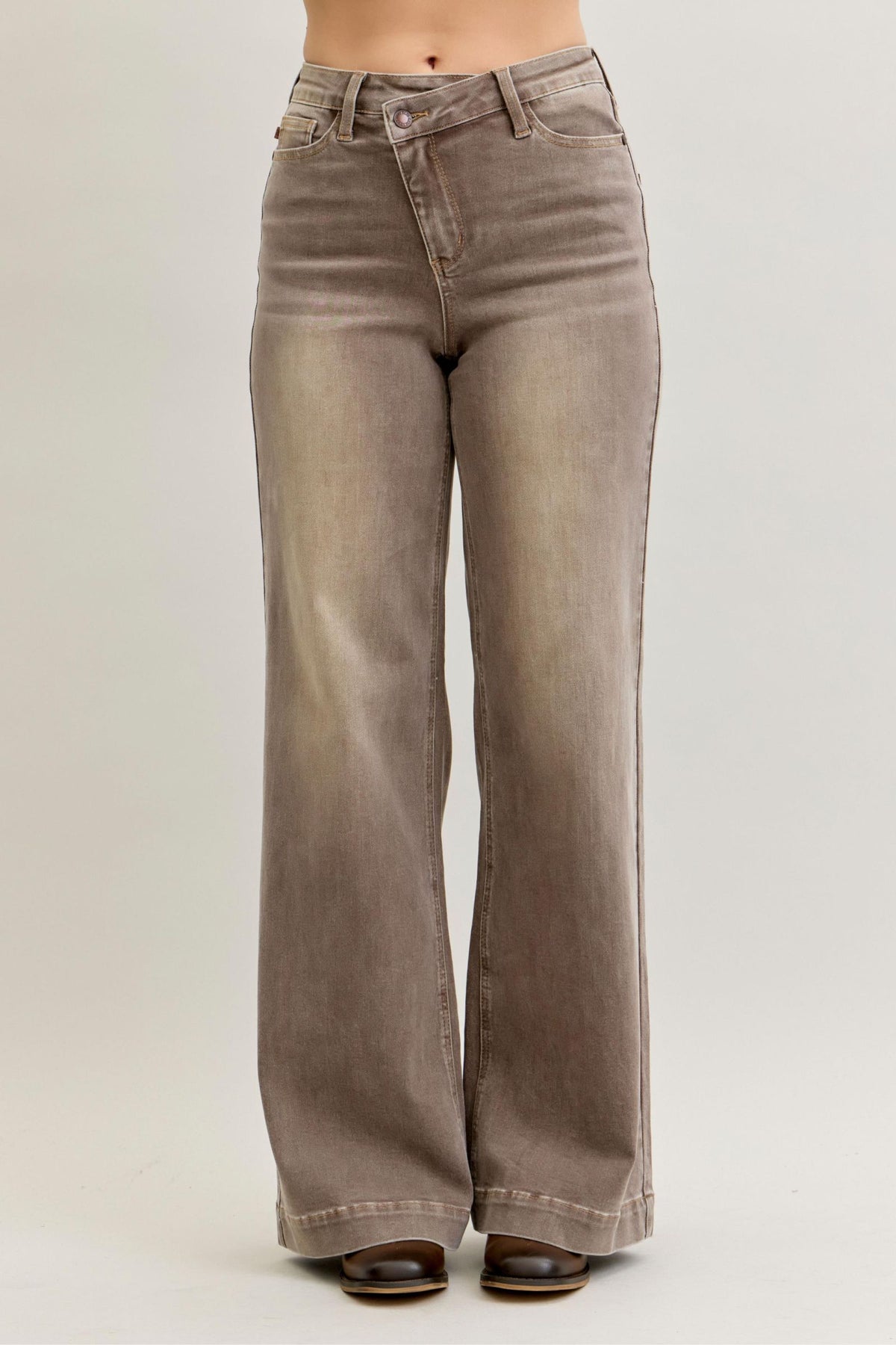 Judy Blue Crossroads Wide-Leg Jeans {1-22W} - KaraMarie