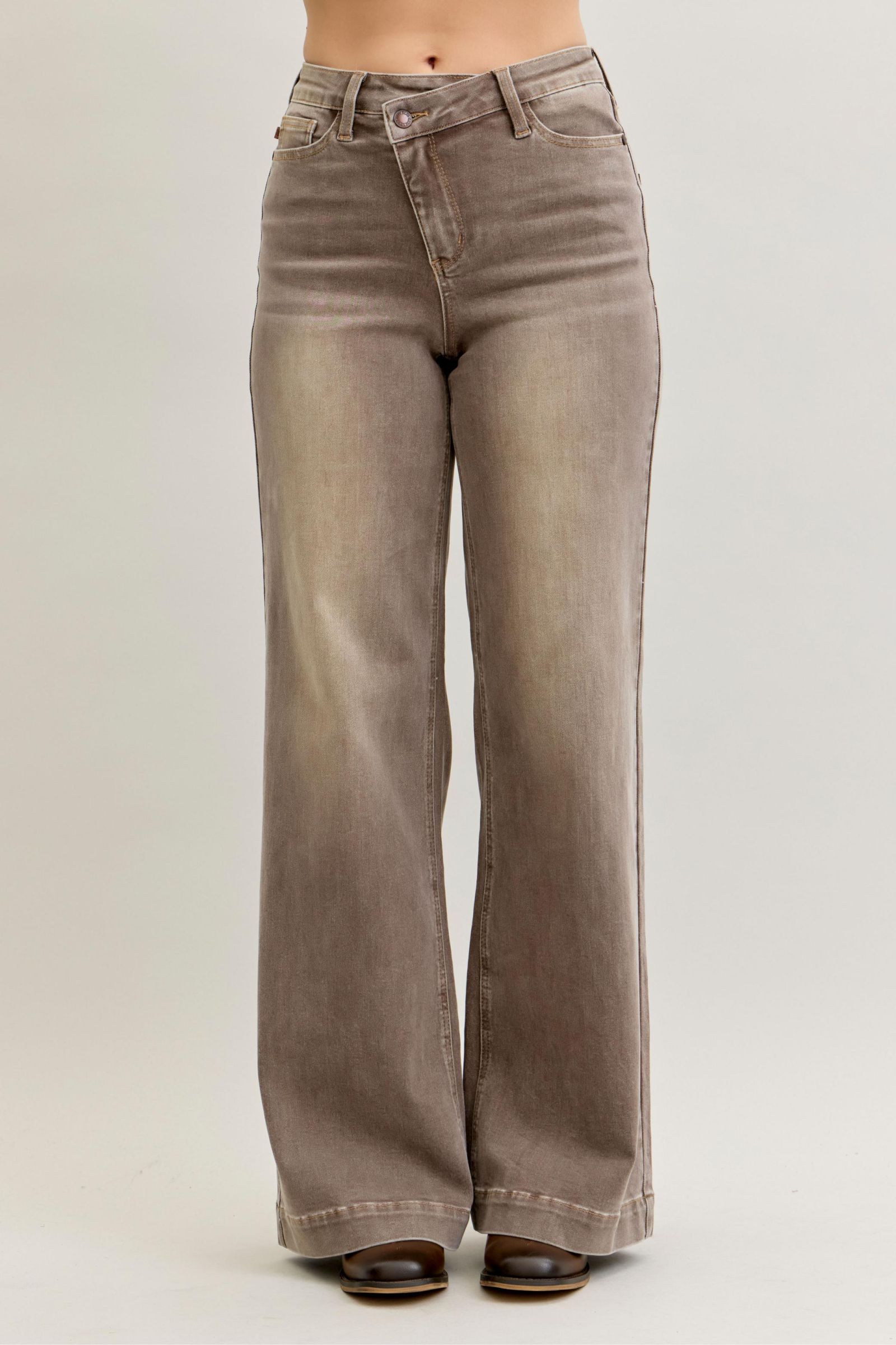 Judy Blue Crossroads Wide-Leg Jeans {1-22W} - KaraMarie