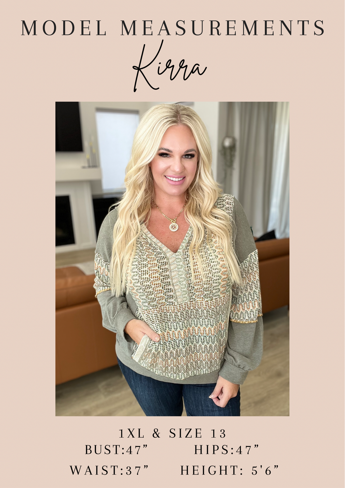 Classic Comfort V-Neck Top in Winter Rose - KaraMarie