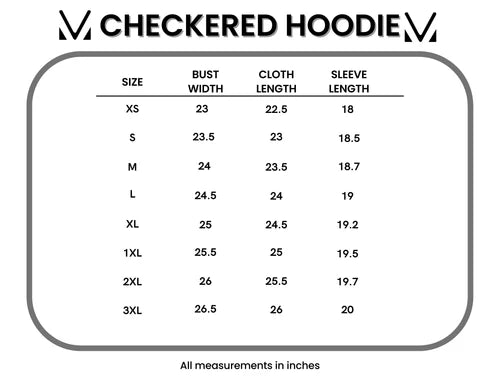 MM Checkered Hoodie - Pink & White {S-3X} - KaraMarie