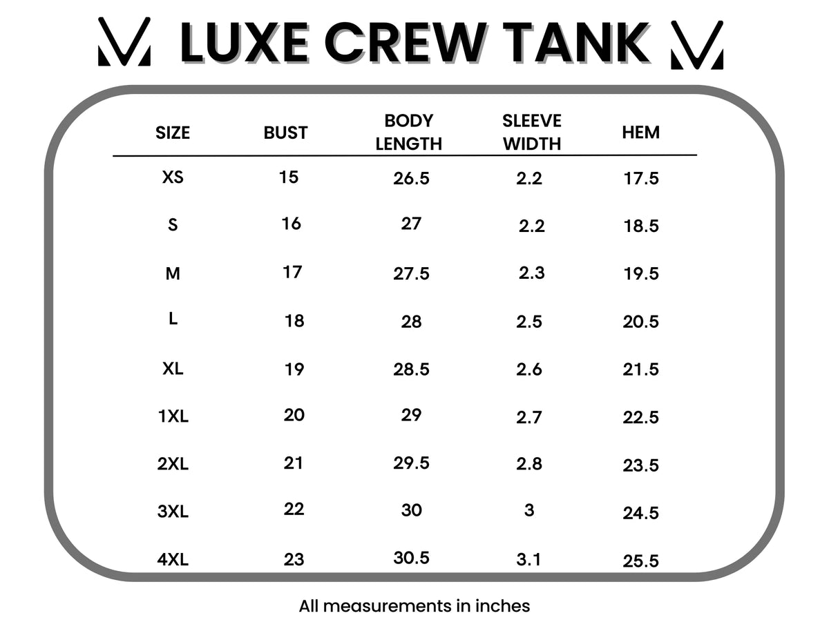 MM Luxe Crew Tank - Purple Floral Abstract {S-1X} - KaraMarie
