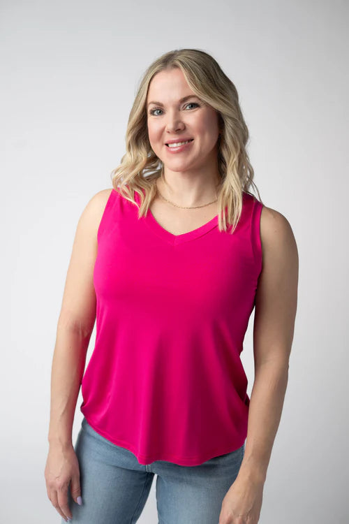 MM Noelle Tank - Hot Pink {S-3X}