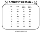 MM Open Knit Cardigan - Rose {S-3X} - KaraMarie
