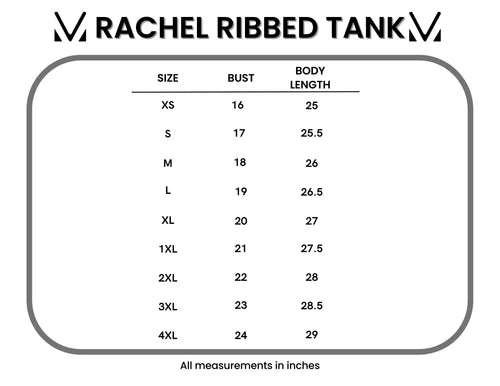 MM Rachel Ribbed Tank - Multiple Colors! {XS-4X} - KaraMarie