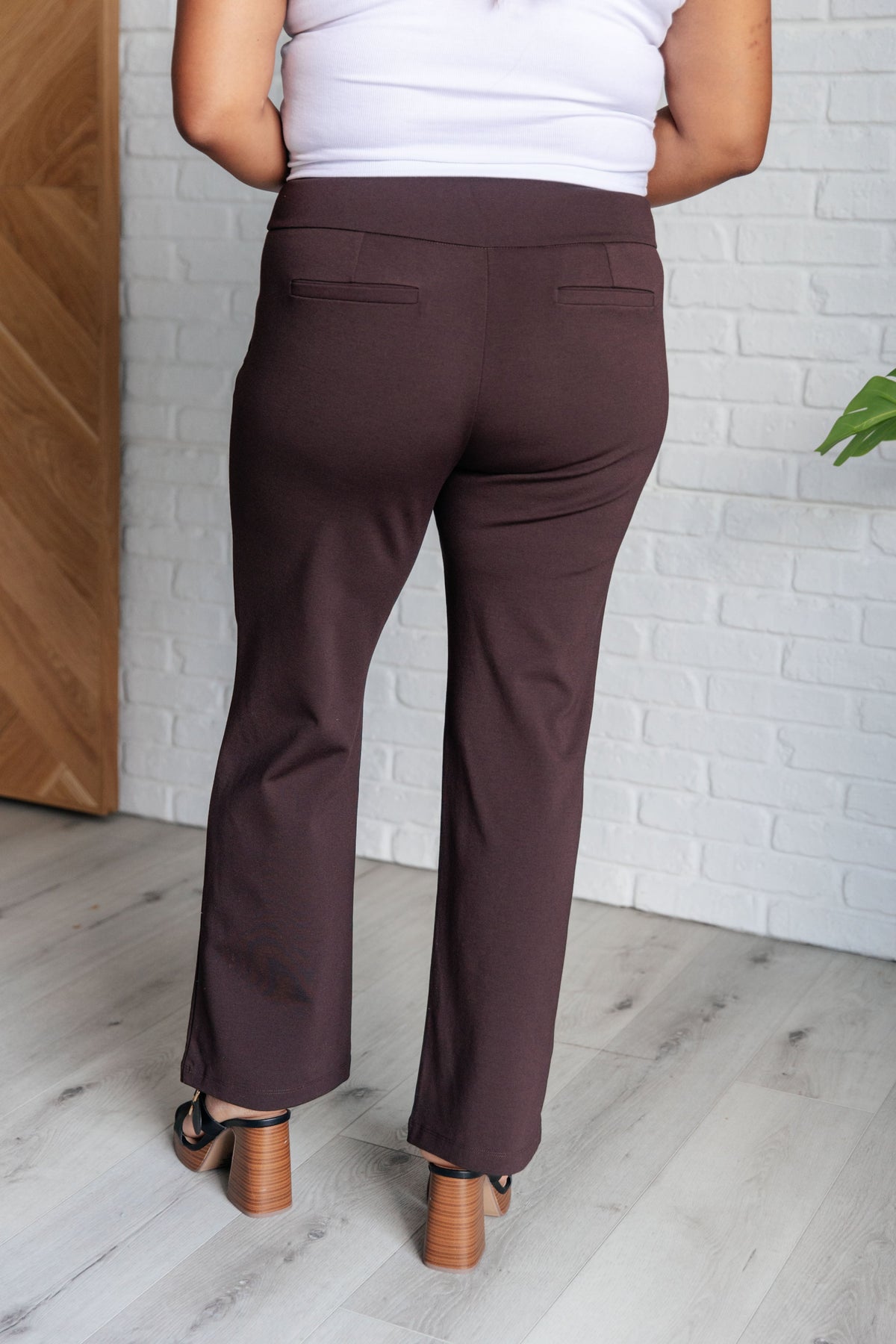 Magic Straight Pants in Chocolate - KaraMarie