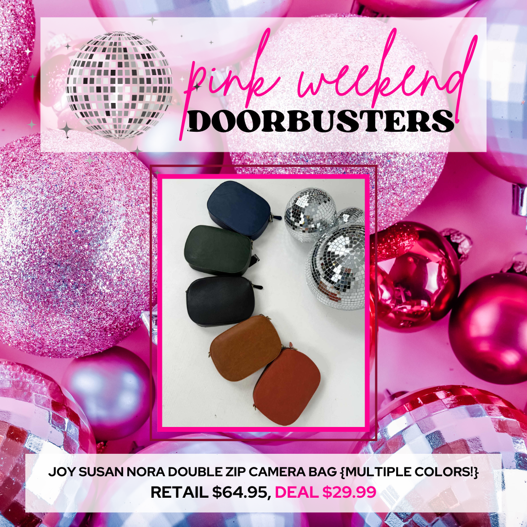 PINK DOORBUSTER! Joy Susan Nora Double Zip Camera Bag {Multiple Colors!}