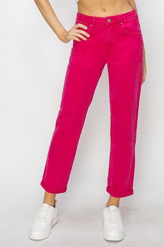 Risen Fuchsia Fusion Cuffed Pants {1-3X} - KaraMarie