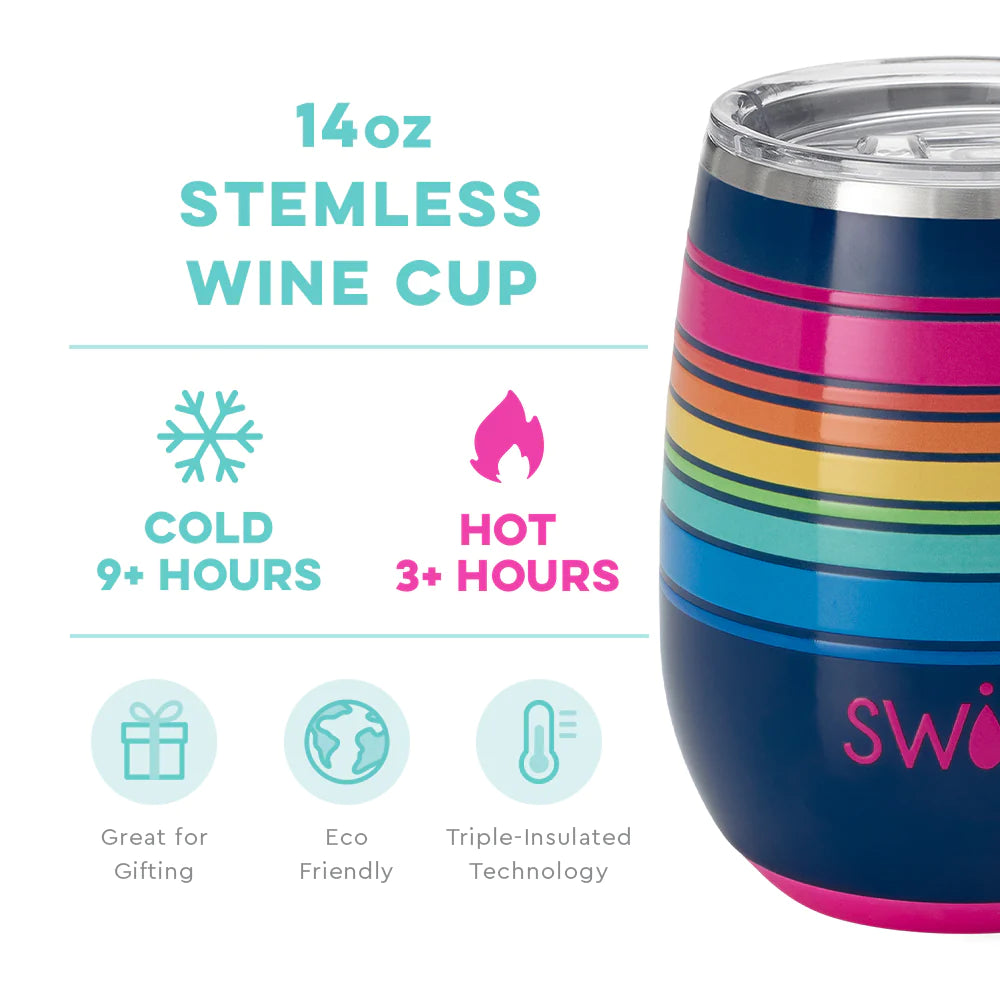 Swig Electric Slide Stemless Wine Cup (14oz)