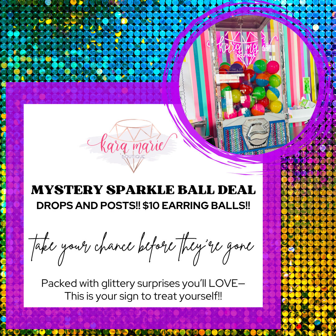 Mystery Earrings Sparkle Balls - KaraMarie