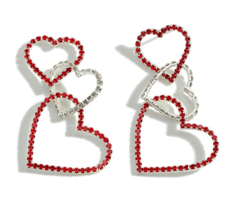 Interlocked Heart Earrings {Multiple Colors}