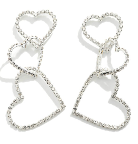Interlocked Heart Earrings {Multiple Colors}