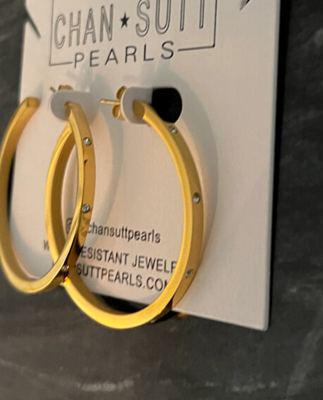 THE KYLIE HOOP EARRINGS {Waterproof Jewelry}