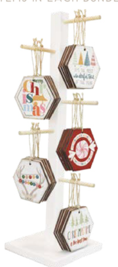 Holiday Wood Ornaments {Multiple Prints}