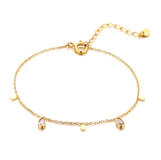 Twinkling Teardrop Bracelet {Waterproof Jewelry!}