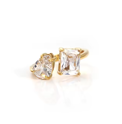 Rhinestone Adjustable Ring {Waterproof Jewelry} - KaraMarie