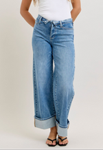 Judy Blue Turnline Fold-Over Straight Jeans {0-22W} - KaraMarie