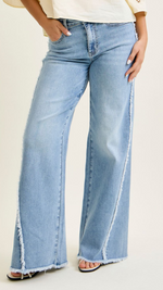 Judy Blue Rawline Wide-Leg Jeans {0-22W} - KaraMarie