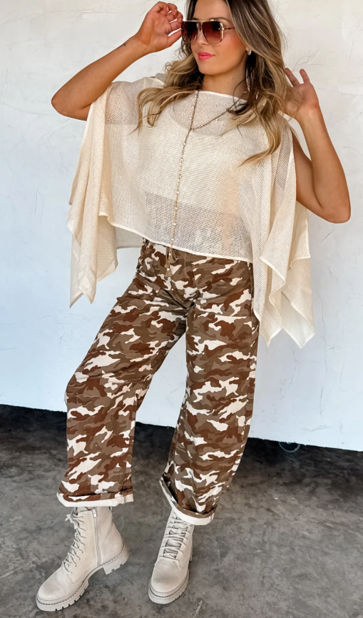 Blakeley Brogan Camo Barrel Jeans - KaraMarie