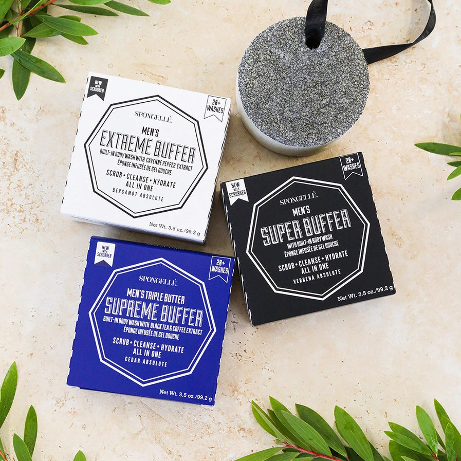 Spongelle Men's Body Buffer - Multiple Scents!