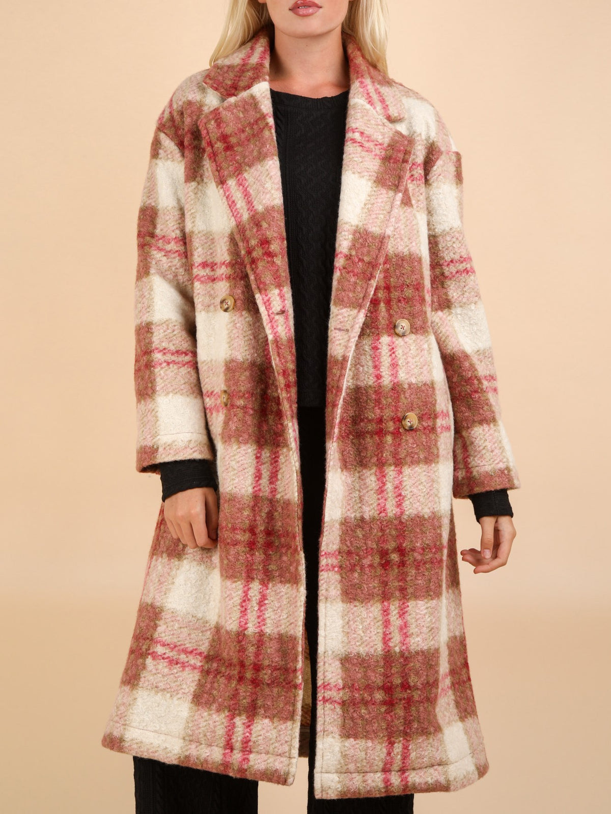 Fuzzy Haven Plaid Jacket - KaraMarie