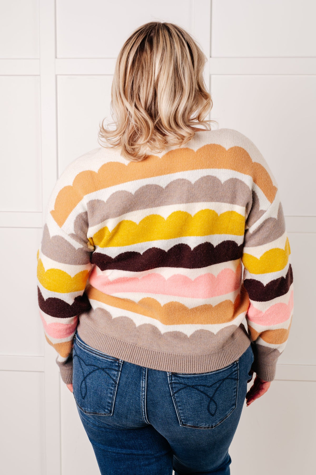 Wave After Wave Striped Sweater - KaraMarie