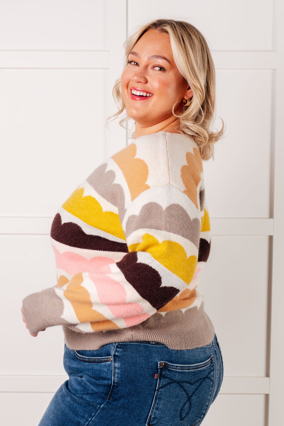 Wave After Wave Striped Sweater - KaraMarie