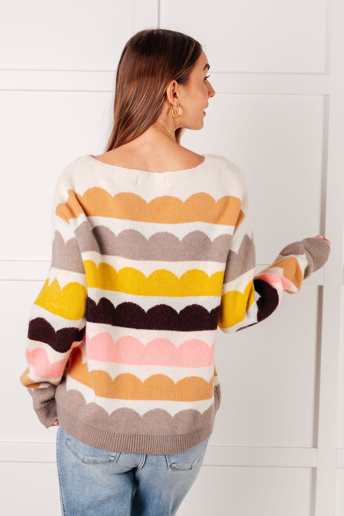 Wave After Wave Striped Sweater - KaraMarie