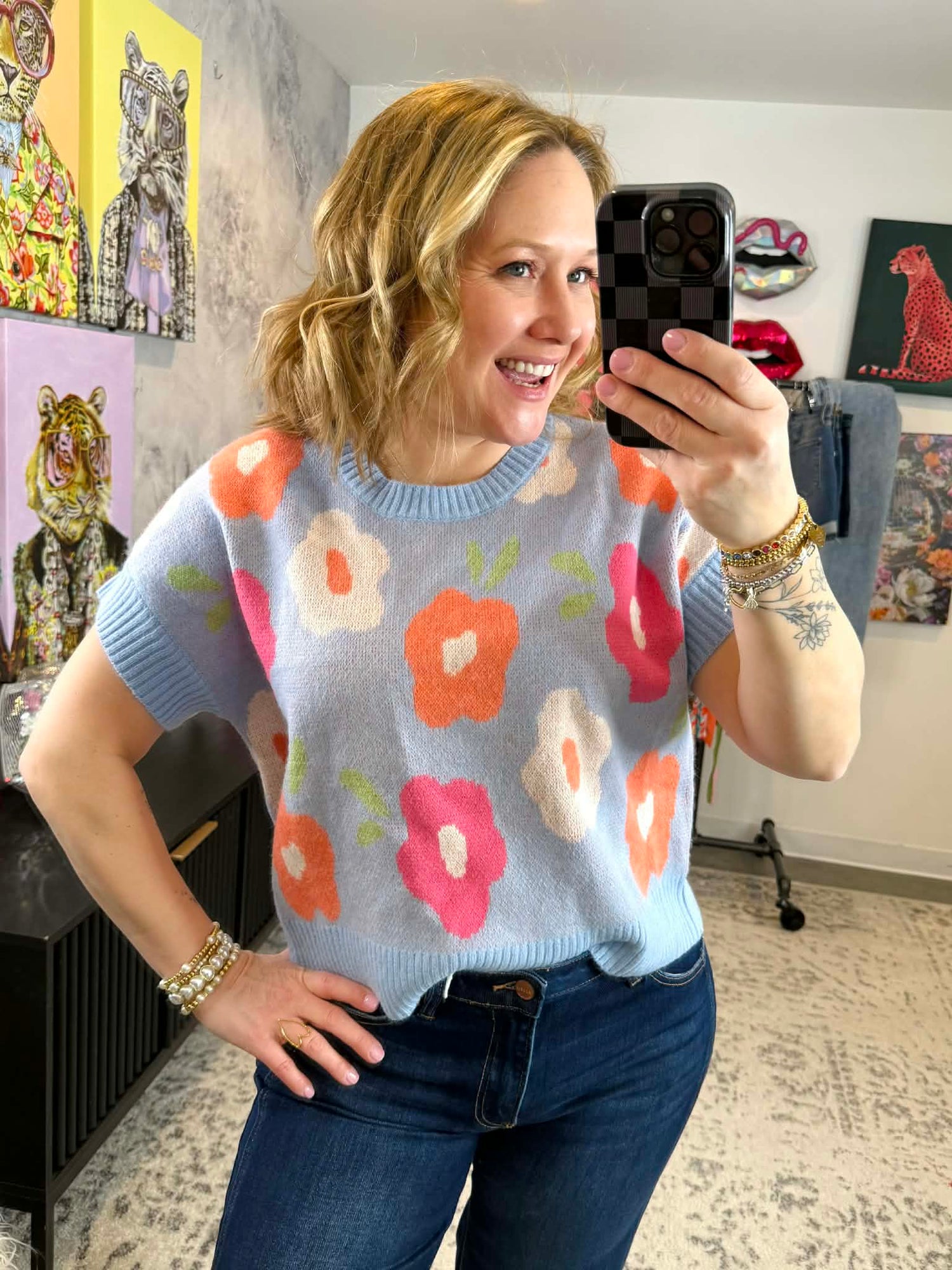 Power Petals Sweater Top {S-XL} - KaraMarie