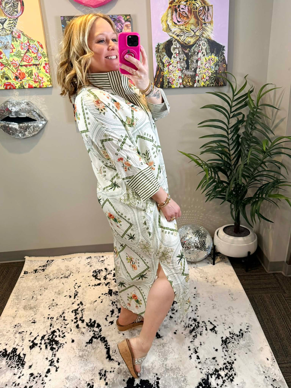 Regal Voyage Midi Dress {S-L} - KaraMarie