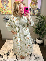 Regal Voyage Midi Dress {S-L} - KaraMarie