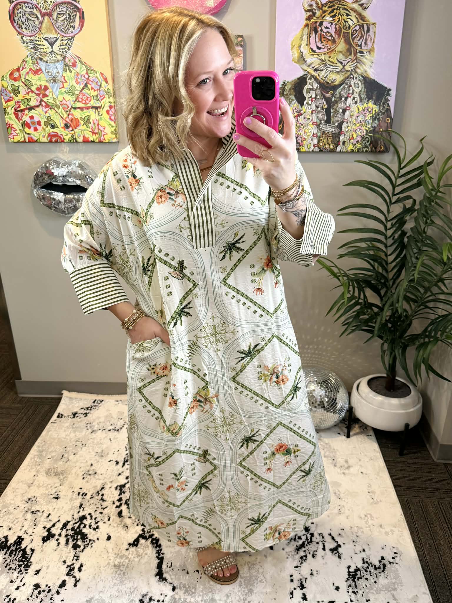 Regal Voyage Midi Dress {S-L} - KaraMarie