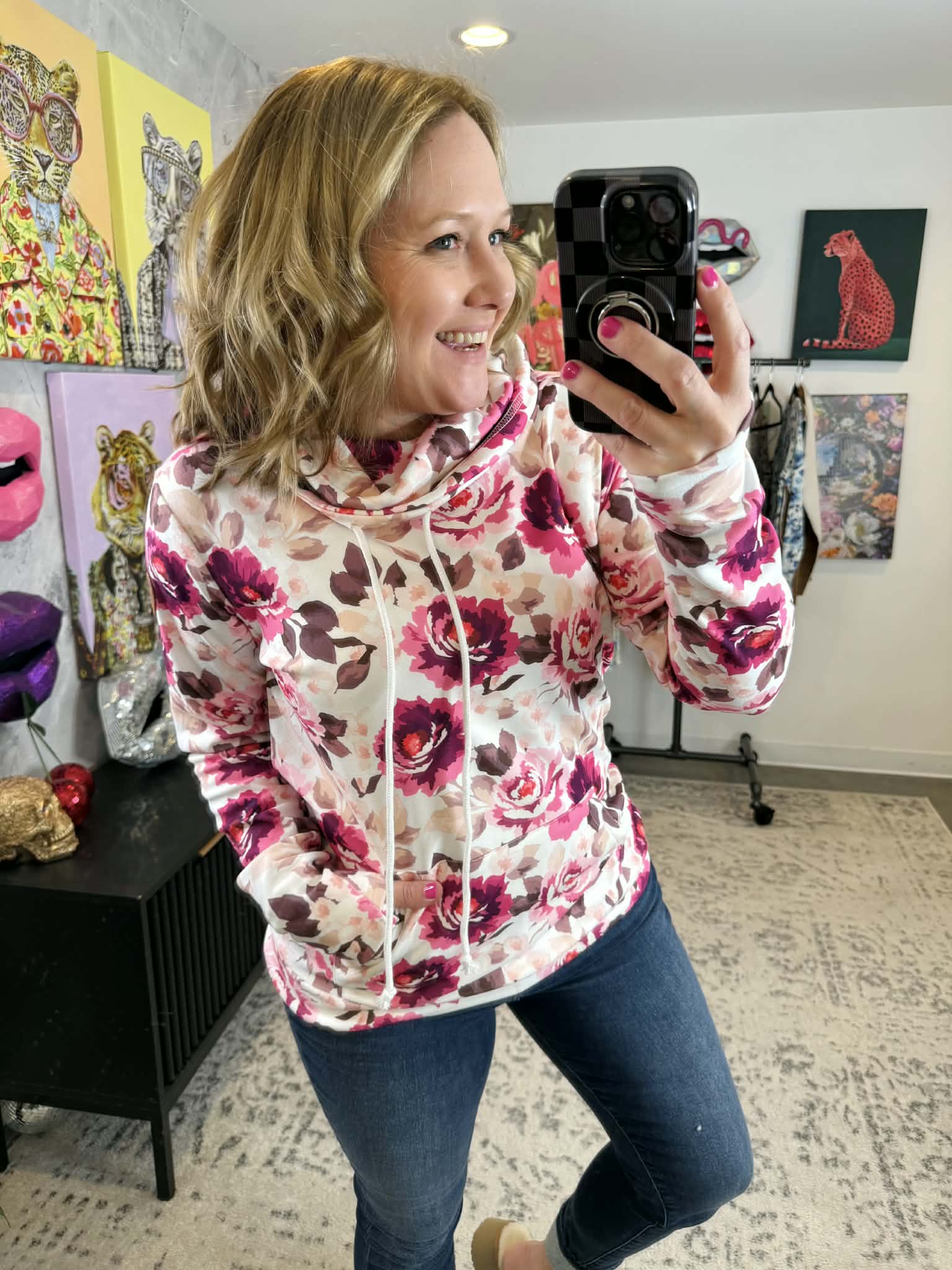 MM Soft Funnel Neck - Pink Blossom {S-3X} - KaraMarie