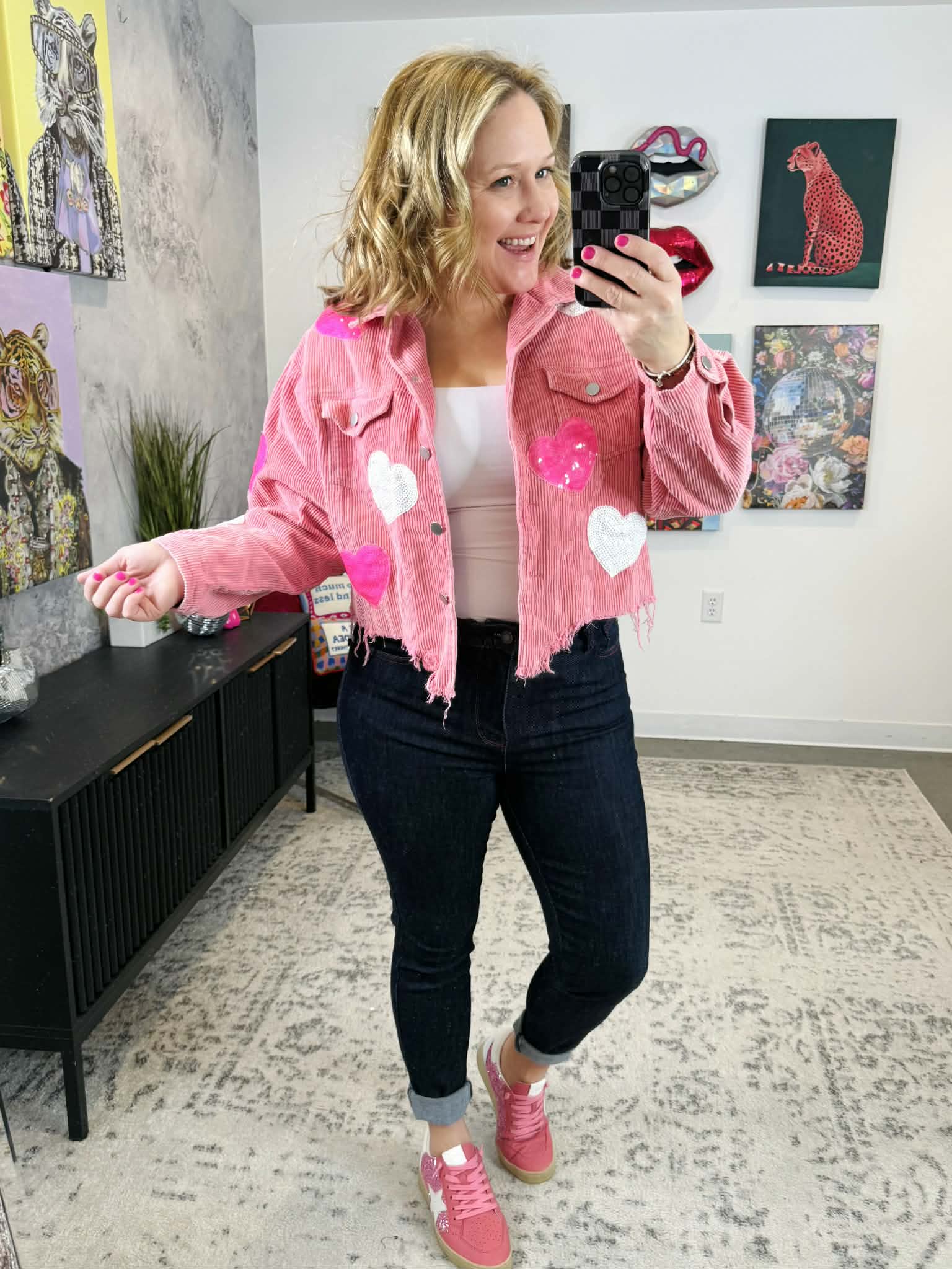 Sparkling Heart Jacket {S-XL} - KaraMarie