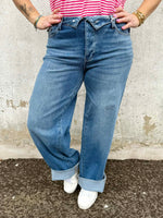 Judy Blue Turnline Fold-Over Straight Jeans {0-22W} - KaraMarie
