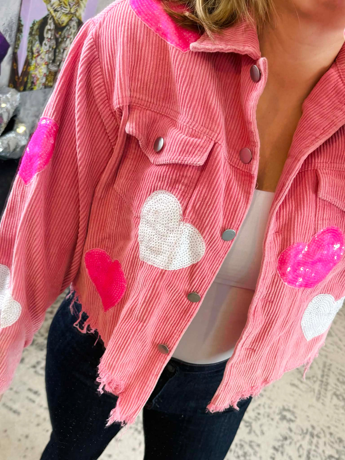 Sparkling Heart Jacket {S-XL} - KaraMarie