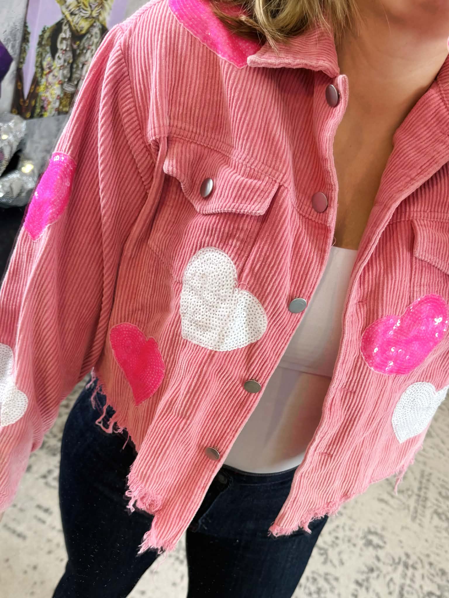 Sparkling Heart Jacket {S-XL} - KaraMarie