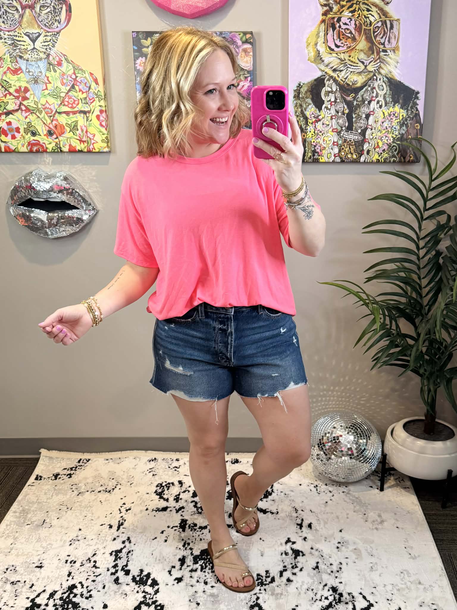 Core Comfort Top in Neon Pink {S-3X} - KaraMarie