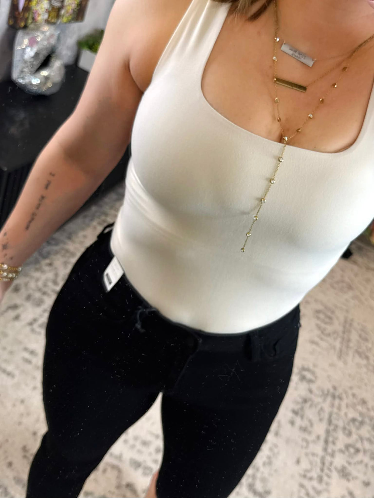 All-Day Comfort Tank in Beige {S-3X} - KaraMarie