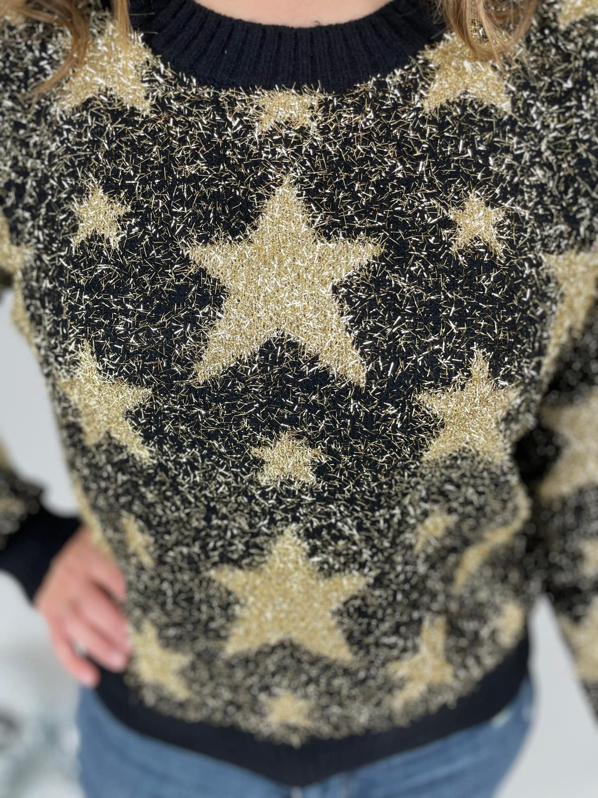 Time to Shine Star Sweater - KaraMarie