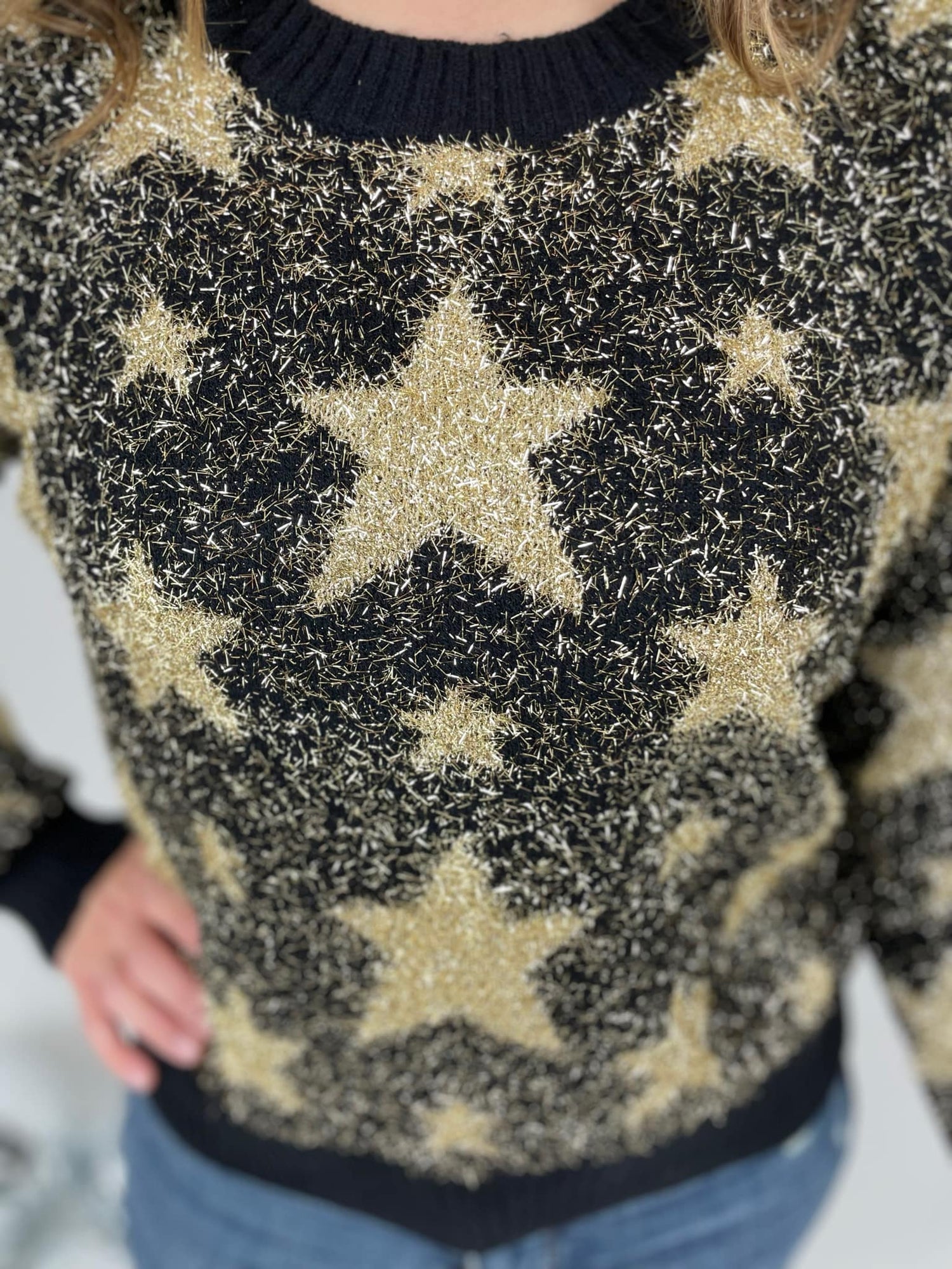 Time to Shine Star Sweater - KaraMarie