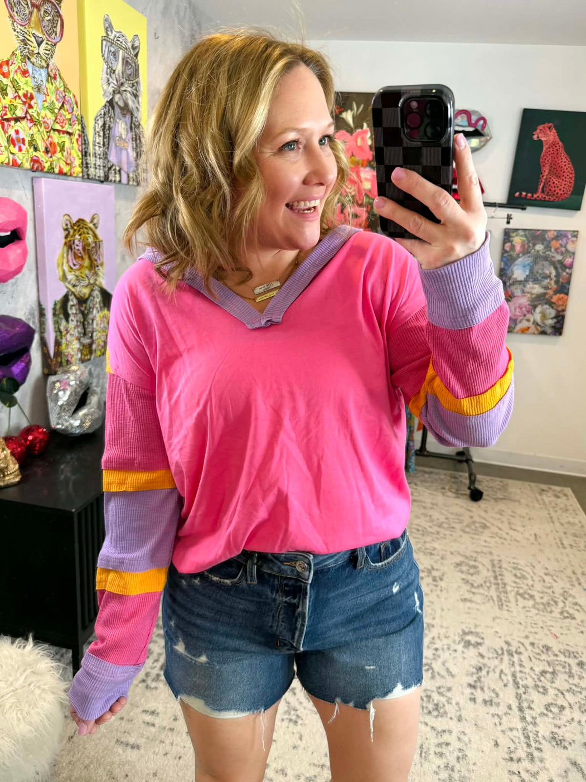 Block Party Hooded Pullover {S-XL} - KaraMarie