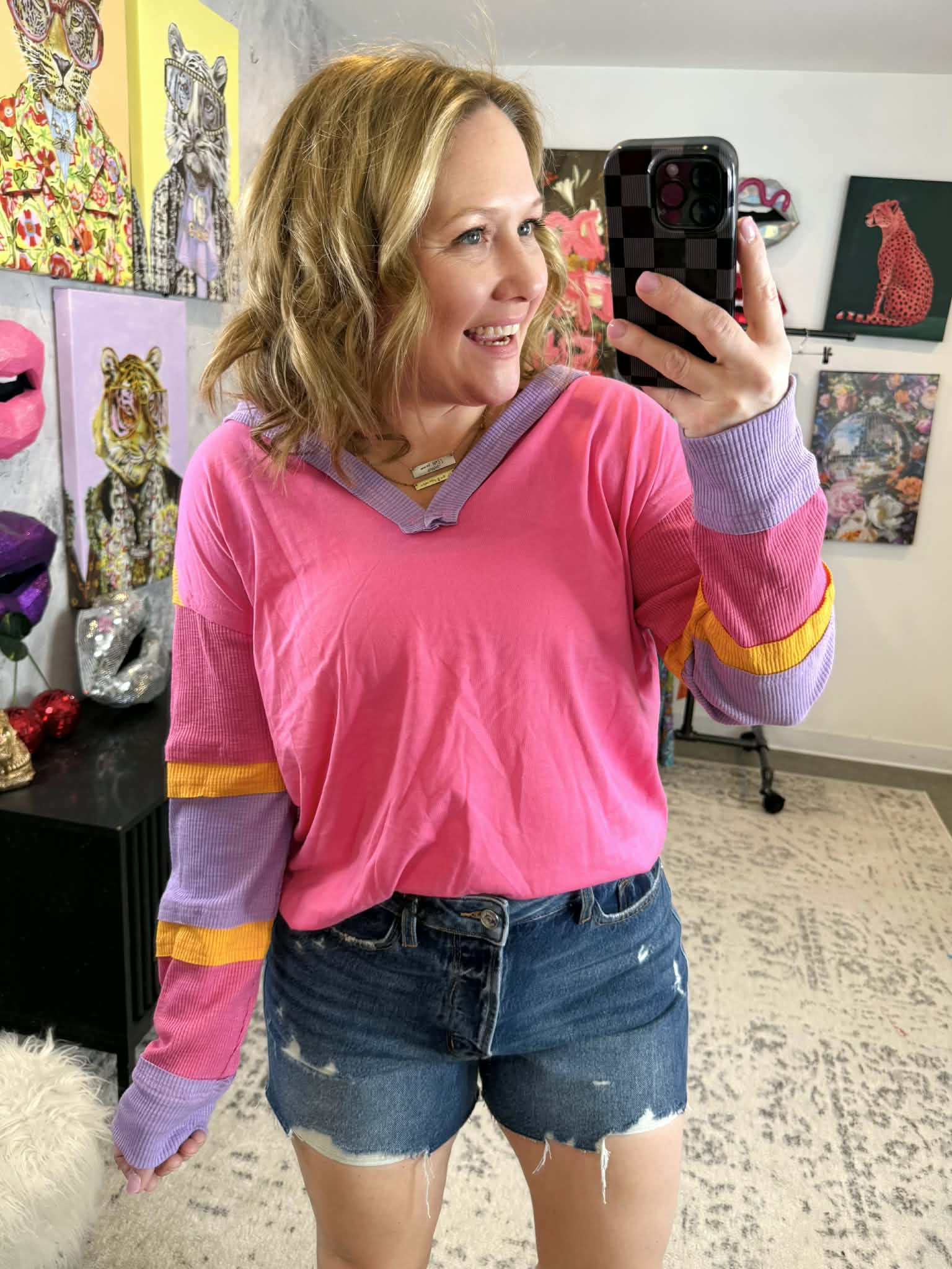 Block Party Hooded Pullover {S-XL} - KaraMarie