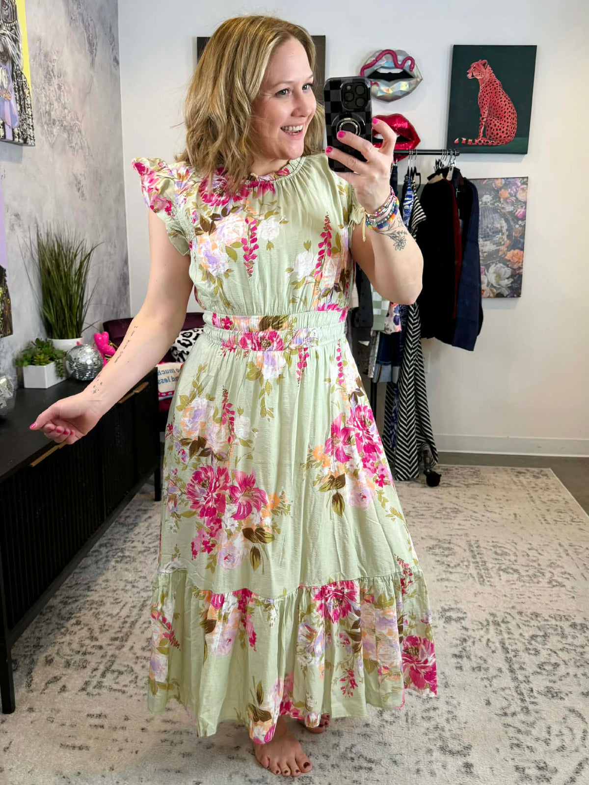 Petaled Grace Midi Dress {S-3X} - KaraMarie