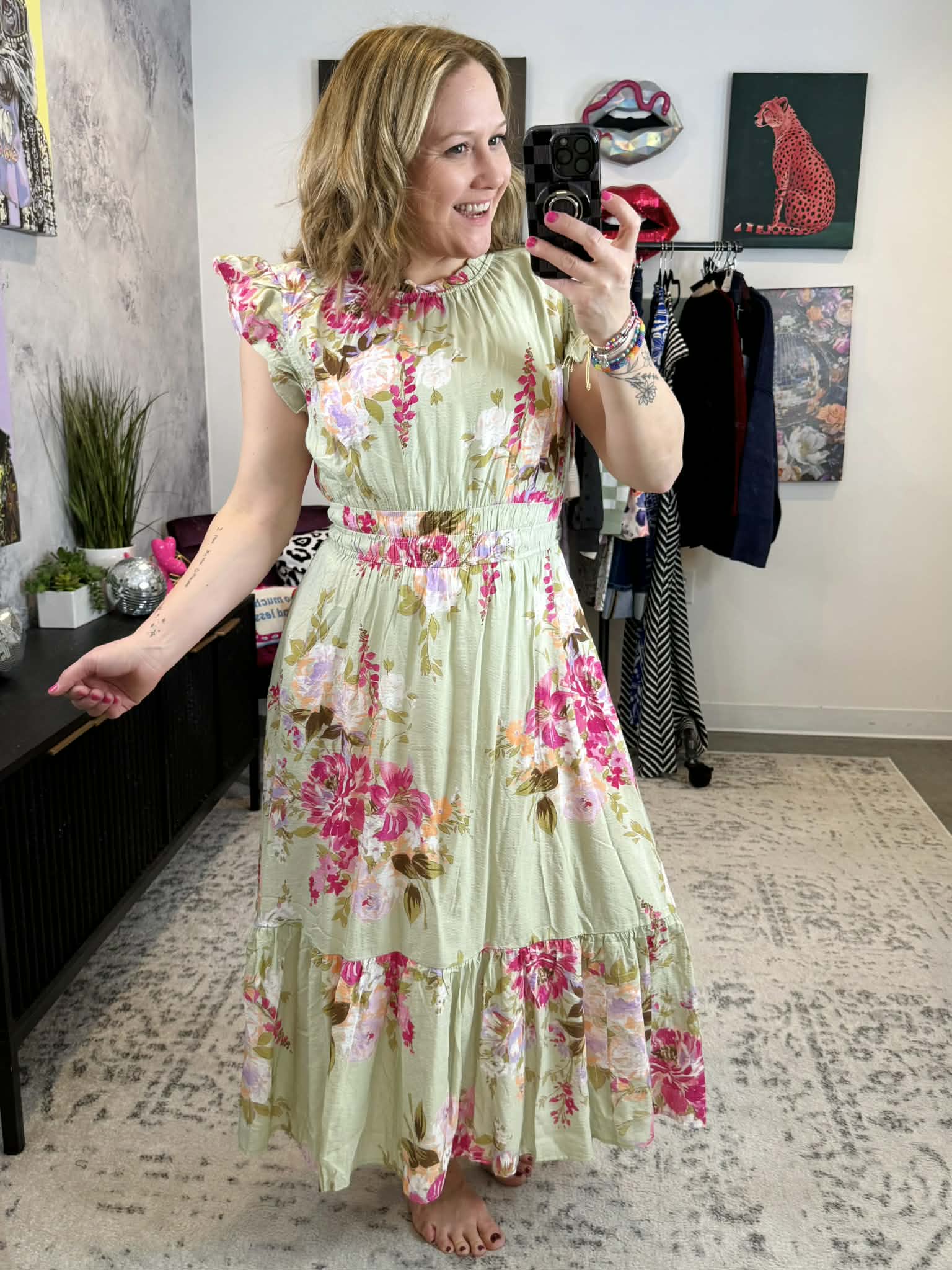 Petaled Grace Midi Dress {S-3X} - KaraMarie