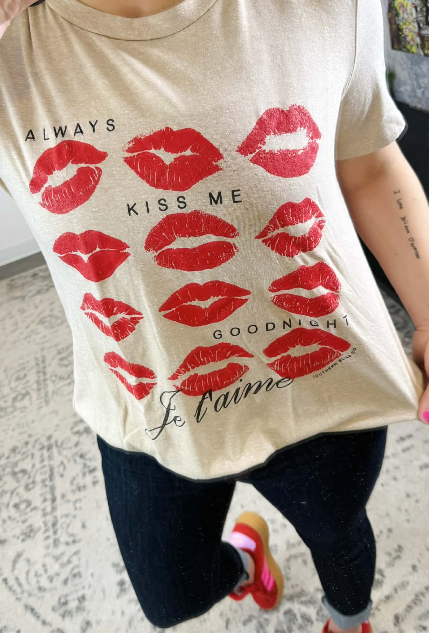 Always Kiss Me Goodnight Tee {S-2X} - KaraMarie