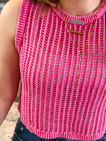 Free Spirit Fishnet Sweater Vest - Multiple Colors! {S-L} - KaraMarie