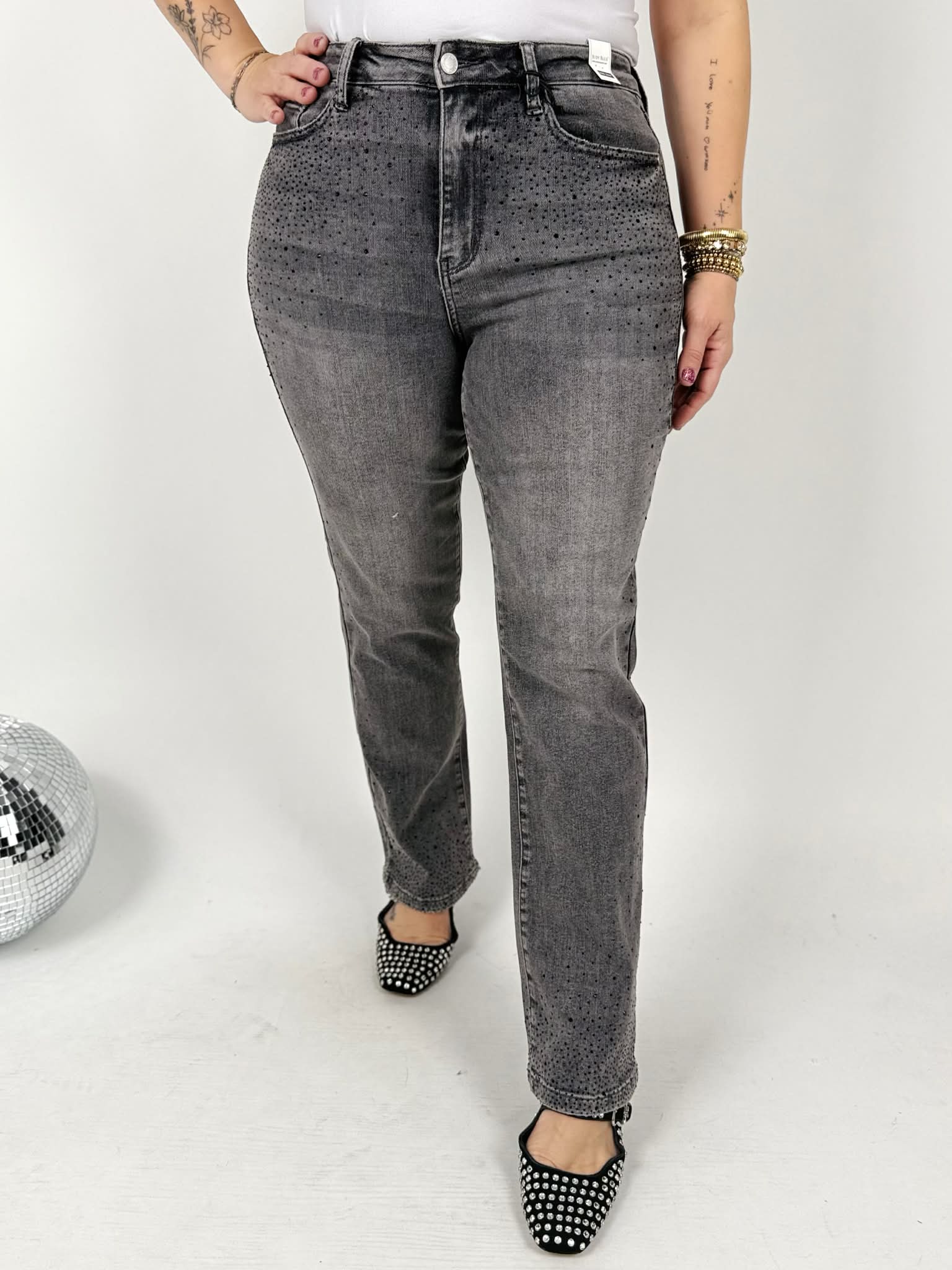 BLACK FRIDAY DEAL!! Judy Blue Stardust Straight Jeans {0-24W} - KaraMarie