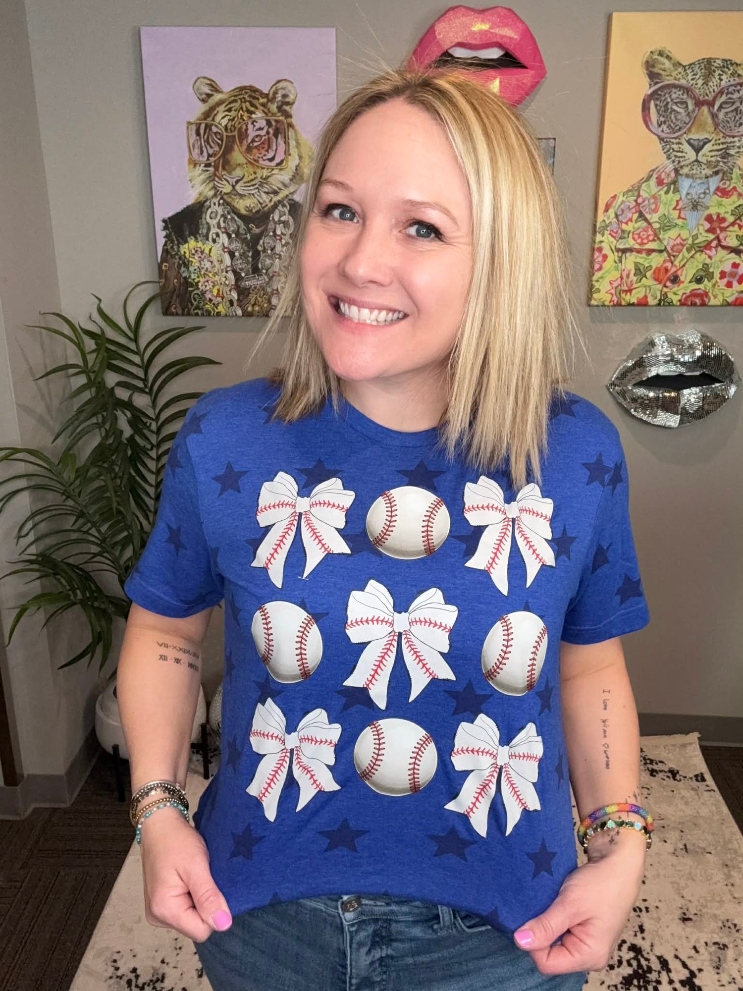 Baseball Bow Graphic Tee {Custom Order!}