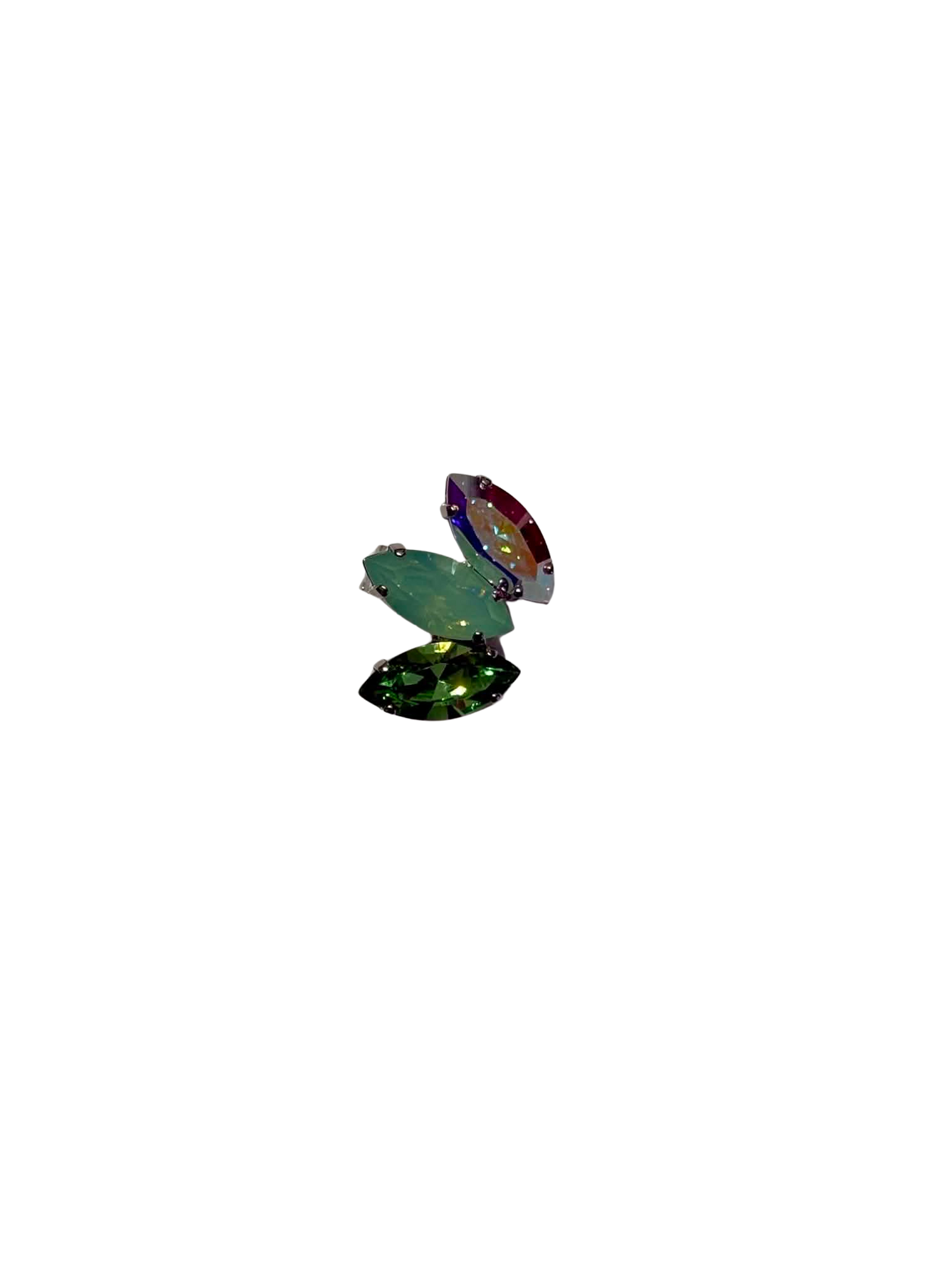 FriYAY Sparkle Drops :: Spike Ear Cuff in Green Hues