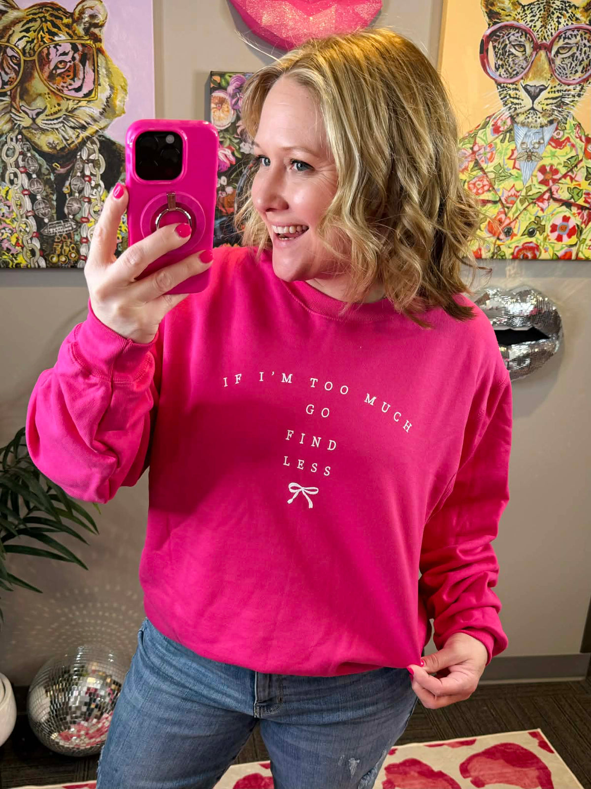 Go Find Less Sweatshirt {S-3X} - KaraMarie